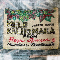 Reyn Spooner レインスプーナー MELE KALIKIMAKA メレ・カリキマカ アロハシャツ アイボリー size- 瑞穂店