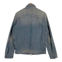 DIESEL ディーゼル D-ROHE ジップアップ デニムジャケット インディゴ 袖刺繡ロゴ Size M 福生店