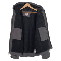Carhartt カーハート ウォッシュド ダック地 ジップアップジャケット 内ボア フェードブラック J141-029 Size XL 福生店