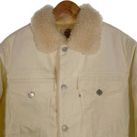 MAISON KITSUNE メゾンキツネ Corduroy Trucker Jacket コーデュロイ トラッカージャケット ボア クリーム KML-1553-B Size L 福生店