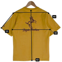 Dagda Leathers ダグダレザーズ プリント ポケットTシャツ 袖刺繡 マスタード 旧マッコイ 滝沢氏 2 Size M 福生店