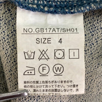 glamb グラム Brian knit denim SH ブライアンニットデニムシャツ インディゴ GB17AT/SH01 Size 4 瑞穂店
