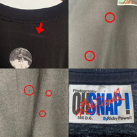 90's OH SNAP! by Ricky Powell リッキーパウエル フォトプリントTシャツ ブラック ビースティボーイズ Size XL 福生店