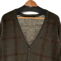 BURBERRY BLACK LABEL バーバリー ブラック レーベル モヘア混カーディガン グリーン D1N82-414-78 Size 3 福生店