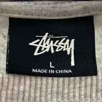 STUSSY ステューシー ショーンフォント スウェットトレーナー グレー sizeL 瑞穂店