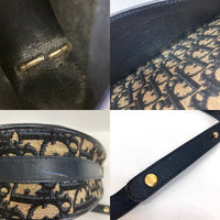 DIOR ディオール トロッター ショルダーバッグ ヴィンテージ CD ゴールド金具 ネイビー×ベージュ 瑞穂店