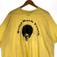 80's Solid Rock Youth プリントTシャツ イエロー FRUIT OF THE LOOM USA製 Size XXL 福生店