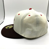 NEWERA ニューエラ HOUSTON ASTROS ヒューストンアストロズ THE CAP別注 59FIFTY ベースボールキャップ サイドパッチ ブラウン オフホワイト Size 7 5/8 (60.6cm) 福生店