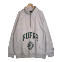 HUF ハフ FR2 ハーフジップ スウェット アッシュグレー Size 2XL 福生店