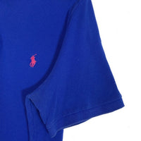 POLO RALPH LAUREN ポロラルフローレン CLASSIC FIT 鹿の子 ポロシャツ 半袖 ブルー Size L 福生店