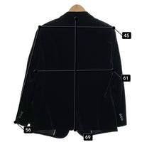 EMPORIO ARMANI エンポリオアルマーニ ベロア 1B テーラードジャケット ブラック 01G160 01808 Size IT 54 福生店