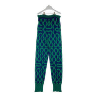 Vivienne Westwood ヴィヴィアンウェストウッド Squiggle 総柄 ニットパンツ ネイビー×グリーン sizeL/XL 瑞穂店