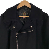 Schott ショット メルトンウール ワンスター ダブルピーコート ONE STAR WOOL PEA JACKET ブラック 7505 Size 38 福生店