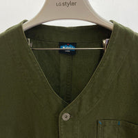 KAVU カブー ノーカラーカバーオール カーキ sizeL 瑞穂店