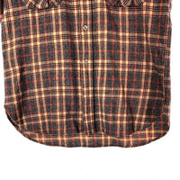 PENDLETON ペンドルトン 70's USA製 ウールシャツ 両ポケット ベージュxブルー sizeL 瑞穂店