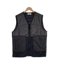 STONE ISLAND ストーンアイランド MODIFIED PANAMA ナイロンミックス ジップアップベスト 中綿 プリマロフト ブラック 7515G0840 size L 福生店