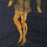 HELLER’S CAFE ヘラーズカフェ 1950's Military Art Denim Coverall デニムカバーオール アートプリント インディゴ Size 38 福生店