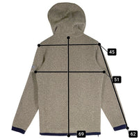 Karrimor カリマー journey parka ジャーニーパーカー ジップアップニットパーカー グレー ネイビー 27-13F Size L 福生店