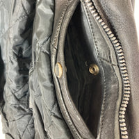 FIRST Genuine Leather ファーストジェニュインレザー TALONジップ ダブル ライダースジャケット ブラック size38 瑞穂店
