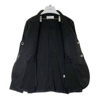 OURET オーレット ストライプ 7ポケット ジャケット ブラック size3 瑞穂店