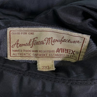 AVIREX アヴィレックス MA-1 フライトジャケット ブラック 6182185 Size 2XL 福生店