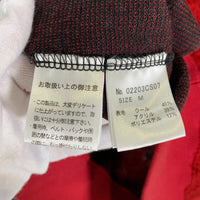 HYSTERIC GLAMOUR ヒステリックグラマー HYS TIMES ジャカードニット トレーナー レッド ブラック 02203CS07 Size M 福生店
