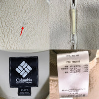 Columbia コロンビア ジップアップ フリースジャケット ナチュラル 220 PM0187 Size XL 福生店