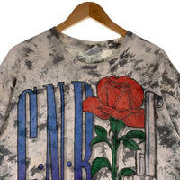 90's Guns N' Roses ガンズアンドローゼズ Use Your Illusion タイダイ プリントTシャツ Liquid Blue リキッドブルー グレー ホワイト 1993コピーライト Size L 福生店