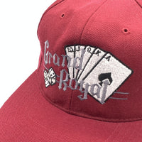 90's Grand Royal グランドロイヤル ウール 6パネルキャップ スナップバック ボルドー ビースティボーイズ 福生店