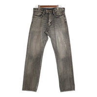 SUGARHILL シュガーヒル FOILED DENIM TROUSERS STRAIGHT CUT 箔押し加工 ストレートデニムパンツ フェードブラック 2411300411 Size 34 福生店