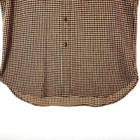 PENDLETON ペンドルトン 70's USA製 ウールシャツ 片ポケット 千鳥柄 ベージュxブラウン sizeL 瑞穂店