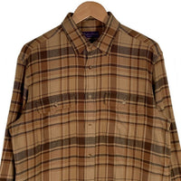 Ralph Lauren ラルフローレン パープルレーベル チェック フランネルシャツ ベージュ Size M 相当 福生店