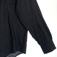 Brooks Brothers ブルックスブラザース リネン 麻 長袖 ボタンダウン シャツ ブラック Size L 福生店