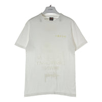 STUSSY ステューシー LEAVE ME ALONE ロゴモチーフ Tシャツ ホワイト sizeM 瑞穂店