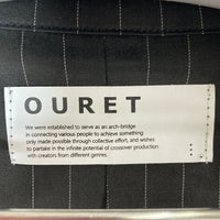 OURET オーレット ストライプ 7ポケット ジャケット ブラック size3 瑞穂店