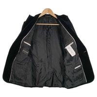 EMPORIO ARMANI エンポリオアルマーニ ベロア 1B テーラードジャケット ブラック 01G160 01808 Size IT 54 福生店