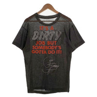 80's KISS キッス IT'S A DIRTY JOB プリントTシャツ ブラック 1987コピーライト Size L-XL 相当 福生店