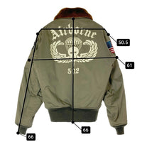 The REAL McCOY'S リアルマッコイズ ラフウェア復刻 AIRBORNE 502 B-10 フライトジャケット オリーブ size40 瑞穂店