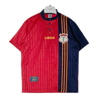 adidas アディダス スペイン代表ユニフォームモチーフ 万国旗タグ ユニフォーム レッドxネイビー sizeM-L 瑞穂店