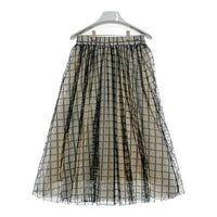 French pave フレンチパヴェ チェックレース スカート ベージュ sizeF 瑞穂店