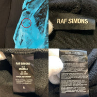 RAF SIMONS ラフシモンズ 20SS Oversized Hoodie オーバーサイズ プルオーバースウェットパーカー ブラック パッチ ピン 201-175 Size M 福生店