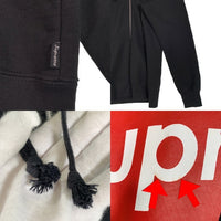 SUPREME シュプリーム 14SS ANTI HERO アンタイヒーロー Zip-Up Sweatshirts ジップアップ スウェットパーカー ブラック バックプリント Size L 福生店