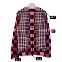 COMME des GARCONS HOMME PLUS コムデギャルソンオムプリュス PF-N004 AD2020 再構築 ドッキング セーター 千鳥 チェック ピンク sizeS 瑞穂店