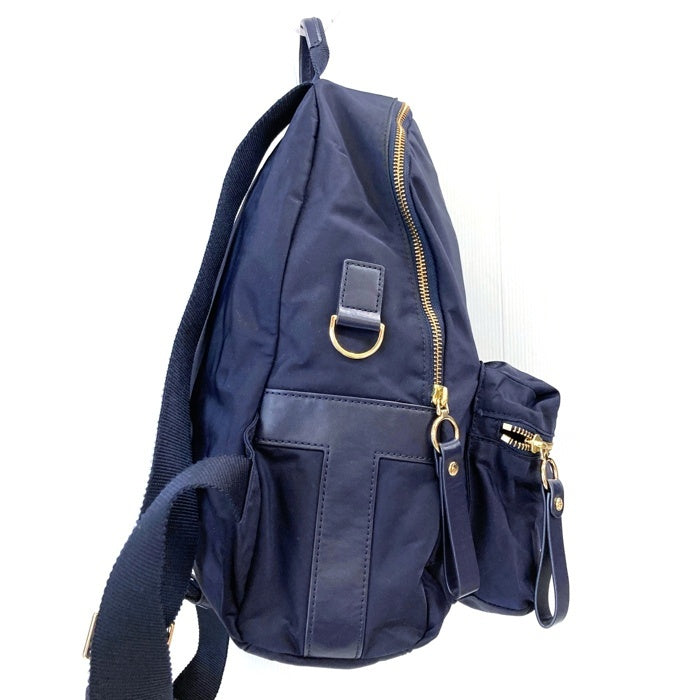 トリーバーチ ネイビー ナイロン バックパック　リュック TORY BURCH トリーバーチ ナイロン レザー バックパック