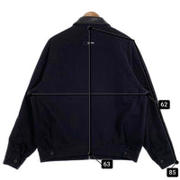 SUPREME シュプリーム 20AW Leather Collar Work Jacket レザーカラー ワークジャケット ブラック Size L 福生店