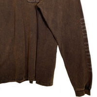 ONE UNDER HEAVEN ワンアンダーヘヴン フロント刺繡 ロングスリーブTシャツ ブラウン Size L 福生店