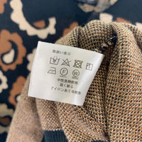 Dres hippy ドレスヒッピー ペイズリー ニットポロシャツ コットン アクリル ブラック Size M 福生店