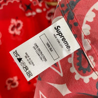 SUPREME シュプリーム 21SS Bandana Silk S/S Shirt バンダナ シルク ショートスリーブシャツ オープンカラー レッド Size XL 福生店