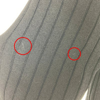 ANAYI アナイ 半袖 リブニット アセテートナイロン ロングワンピース フレア ブラック size38 瑞穂店