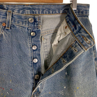 90's Levi's リーバイス 501 テーパードデニムパンツ インディゴ 93年 USA製 ペンキ Size 34×32 福生店